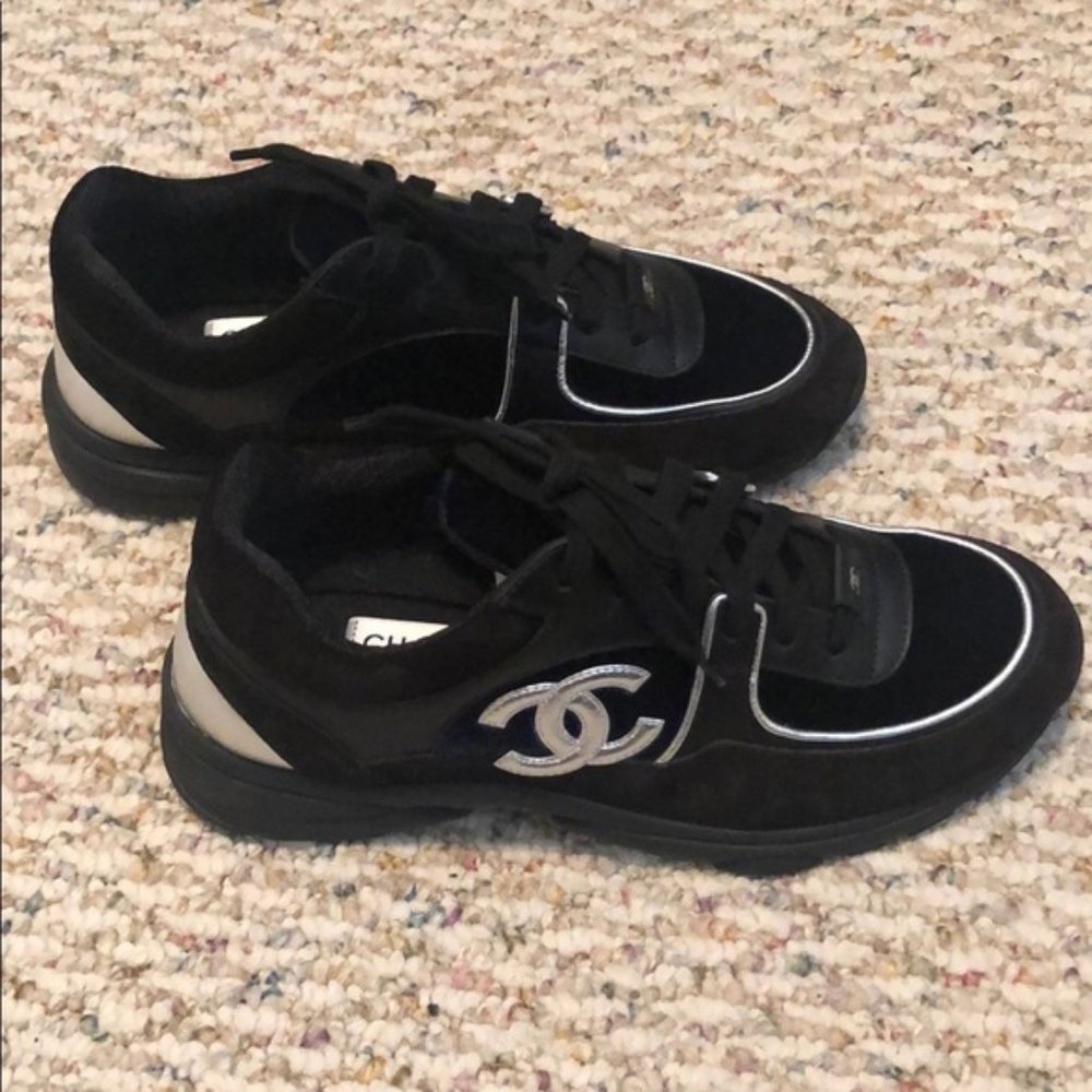 COPY - Chanel Black & Blue Sneakers